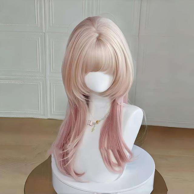 ウィッグ ロング レディース クラゲヘア 高層レイヤー プリンセス