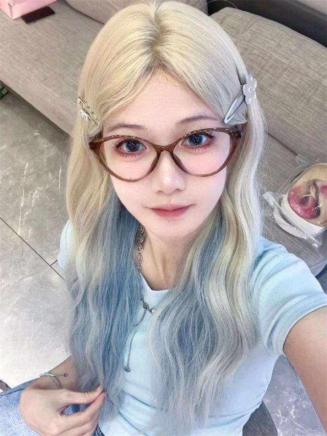 ウィッグ ロング レディース ハーフウィッグ グラデーション 金髪