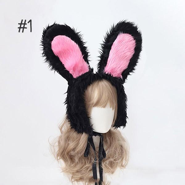 うさみみイヤーマフ （Qoo10] 女性用うさ耳動くイヤーマフかわいい冬用子）