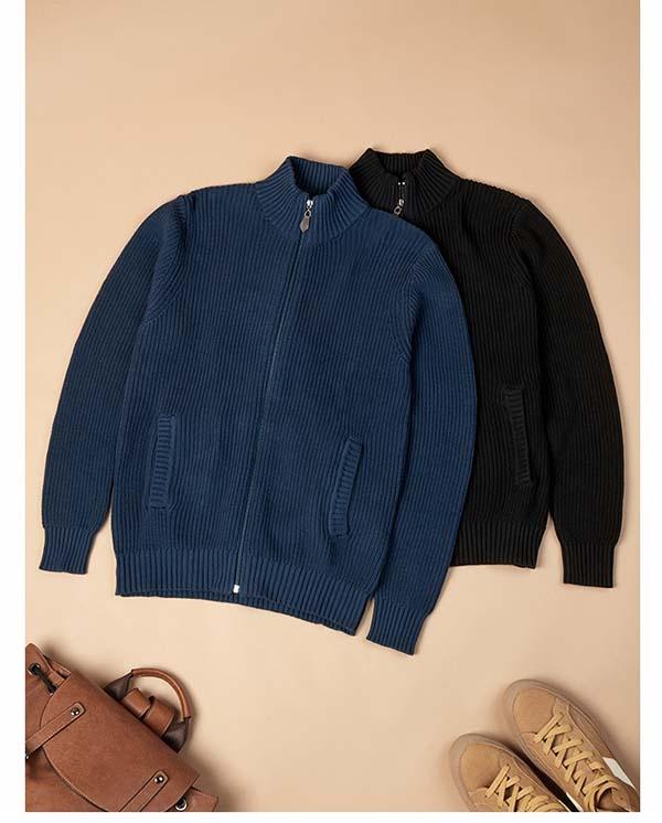 送料無料】カーディガン メンズ コットン ニットセーター 男性用