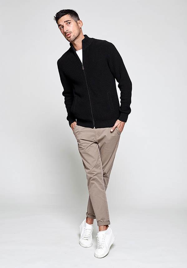 送料無料】カーディガン メンズ コットン ニットセーター 男性用