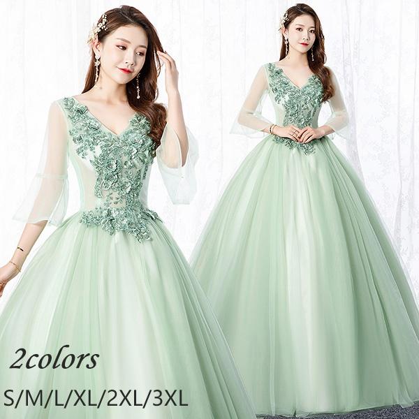 【送料無料】カラードレス ウェディングドレス ロングドレス 演奏会 ピアノ 発表会 ドレス 成人式 演奏会用ドレス ロング 大人 ステージ衣装 大きいサイズ ピンク 舞台衣装 コンサート 3XL