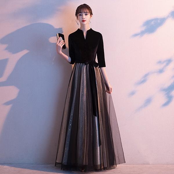 ロングドレス 演奏会 袖付き パーティードレス レディース 演奏会用ドレス 結婚式 母親 ドレス 大人 ピアノ 発表会 結婚式ワンピース パの通販はau Pay マーケット Glory Shop