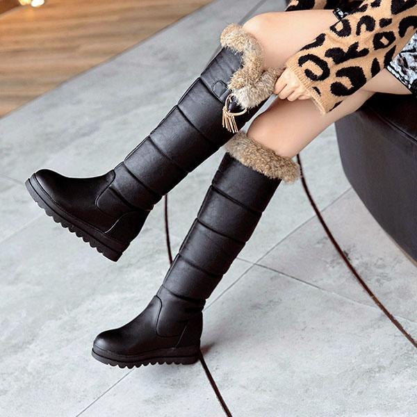 スノーブーツ ロングブーツ レディース 靴 秋冬 防寒 ロング シューズ ブーツ ファー付き フェイクファー 大人 カジュアル 強力防滑 肌触の通販はau Pay マーケット Glory Shop