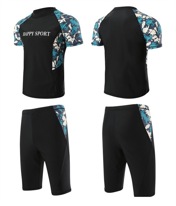 水着 メンズ 上下セット セットアップ パパ 半袖 ラッシュガード