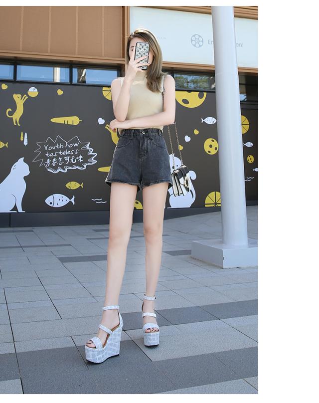 送料無料】厚底 サンダル ストラップ スタッズ ヒール16cm 厚底