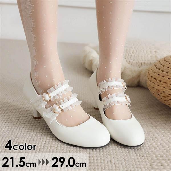 ロリータ ロリィタパンプス ゴスロリ おでこ靴 ロリィタ靴 ヒール7