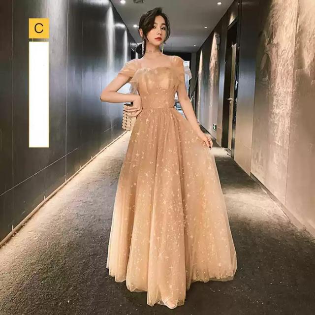 ブライズメイド ドレス 大人 花柄 ピアノ 発表会 ロングドレス 演奏会 結婚式 演奏会用ドレス 母親 ロング 披露宴 レディース 大きいサイズ ピアノ発表会 韓国 イブニングドレス パーティードレス ワンピース_12