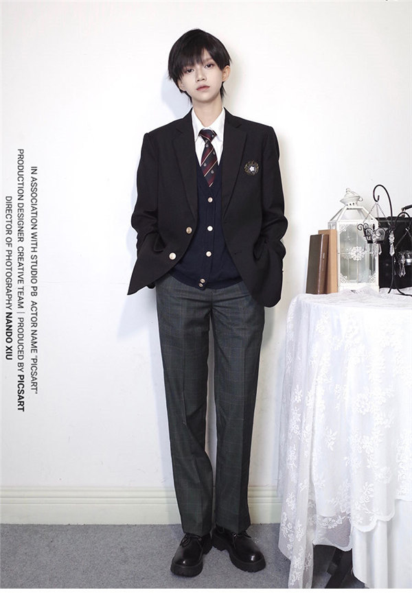 【送料無料】男の子スーツ　入学式スーツ 卒業式 jk 学生服 無地 コート 上下セット男子高生制服 フォーマル スーツジャケット 発表会