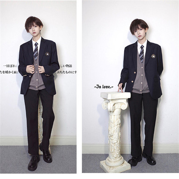 【送料無料】男の子スーツ　入学式スーツ 卒業式 jk 学生服 無地 コート 上下セット男子高生制服 フォーマル スーツジャケット 発表会