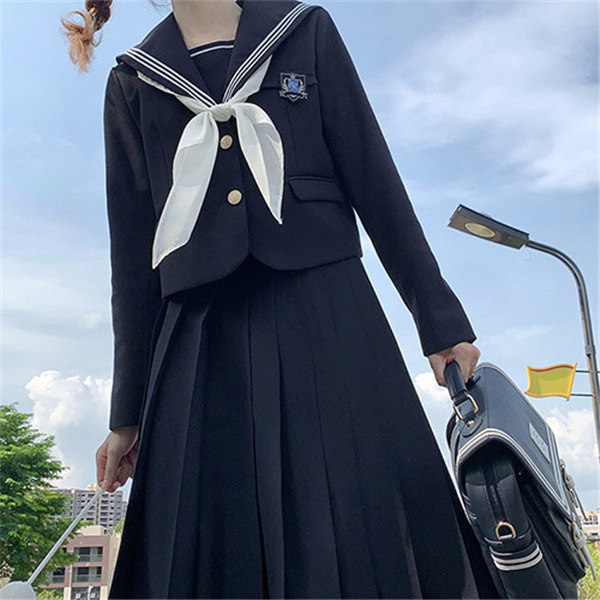 送料無料】セーラー服 卒業式 女の子 制服 学生制服 長袖 女子高生