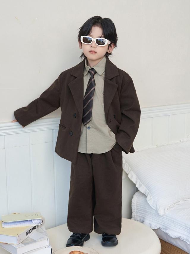 フォーマル スーツ 男の子 キッズ スーツ 入学式 子供スーツ 発表会 入園式 こども 子供服 小学校 フォーマルスーツ キッズスーツ 七五三 ベビースーツ 結婚式 卒園式 卒業式 小学生 保育園 冠婚葬祭 ブラウン ブラック ベージュ 90-160 ma017zbzbx7_9