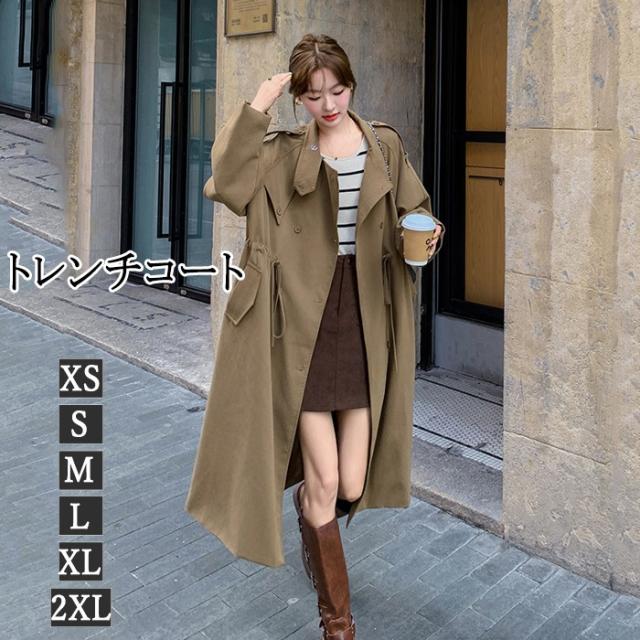 トレンチコート レディース 春秋 ロングコート ベルト付き 薄手 オールシーズン対応 春夏秋冬 薄手 秋アウター 定番 軽アウター 大きいサイズ 洗える 花粉対策 撥水 通勤 リクルート スプリングコート 体型カバー 入学式 入園式 卒業式 卒園式 XS S M L XL 2XL