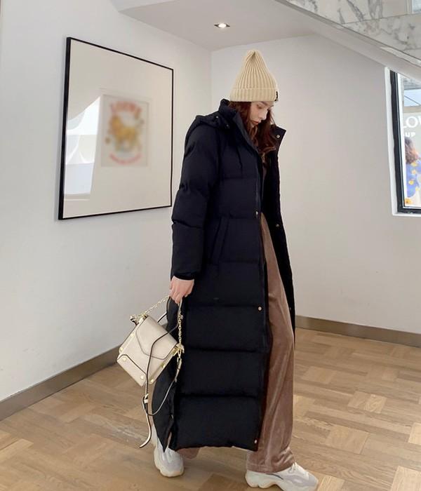 中綿コート レディース 秋冬 防寒 超ロング ロングコート アウター