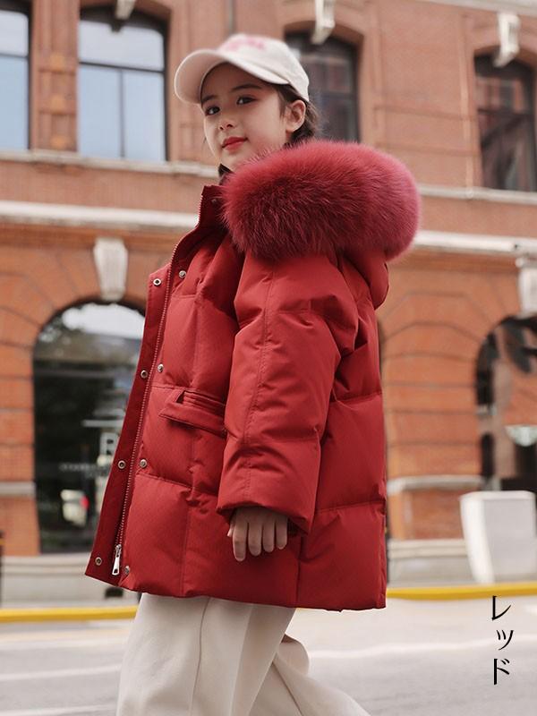 ダウンコート 子供服 女の子 90％ダウン ダウンジャケット キッズ 防寒 ジャケット 子供 服 女の子 フェイクファー フード付き 通学 キッズ服 防寒 秋冬 ジュニア アウター 冬 通園 アウトドア 防水 韓国子供服_9