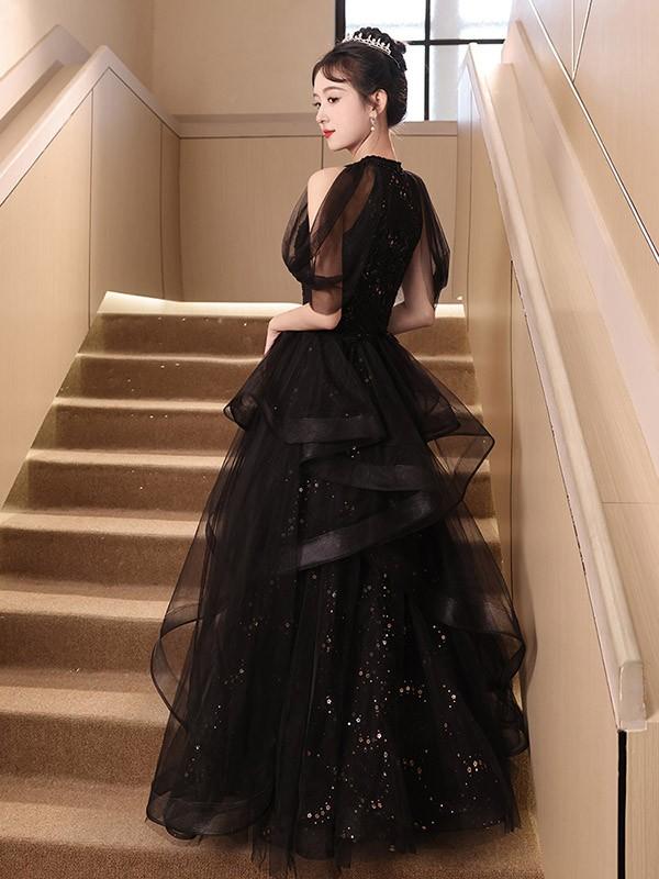ドレス 大人 ピアノ 発表会 ロング丈 ぽっちゃり 大きいサイズ イブニングドレス 演奏会 ピアノ発表会 袖付き ワンピース Aライン ステージドレス 二次会 女子会 成人式 パーティードレス 大人可愛い bg057zezel9_3