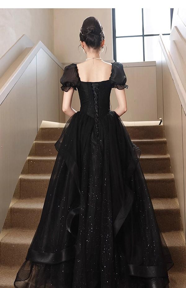 ドレス 大人 ピアノ 発表会 ロング丈 ぽっちゃり 大きいサイズ イブニングドレス 演奏会 ピアノ発表会 袖付き ワンピース Aライン ステージドレス 二次会 女子会 成人式 パーティードレス 大人可愛い bg058zezel9_3