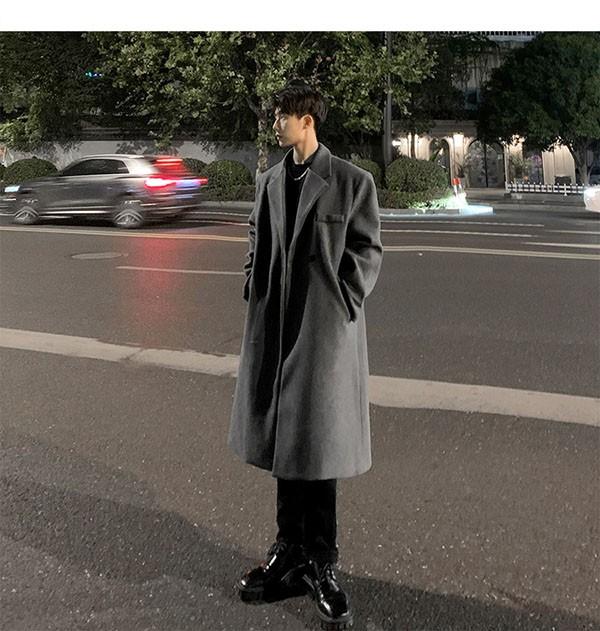 チェスターコート ジャケット ロング丈コート ビジネス フォーマル メンズ アウター 男性 秋冬コート メンズコート 手厚い 大きいサイズ 冬服 ブラック 無地 20代 30代 40代 bg075zezel9_9