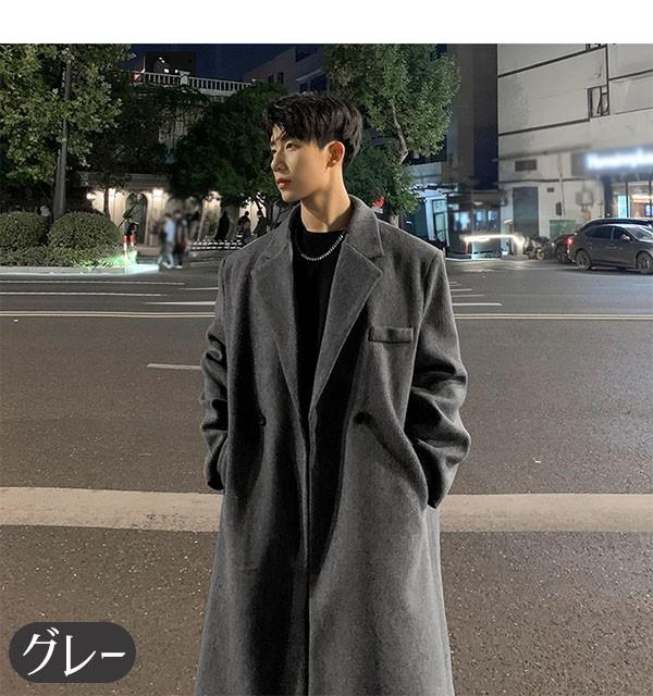 チェスターコート ジャケット ロング丈コート ビジネス フォーマル メンズ アウター 男性 秋冬コート メンズコート 手厚い 大きいサイズ 冬服 ブラック 無地 20代 30代 40代 bg075zezel9_6