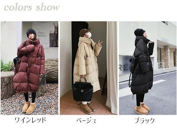 ダウンコート レディース ダウンジャケット 90％ダウン Aライン 帽子