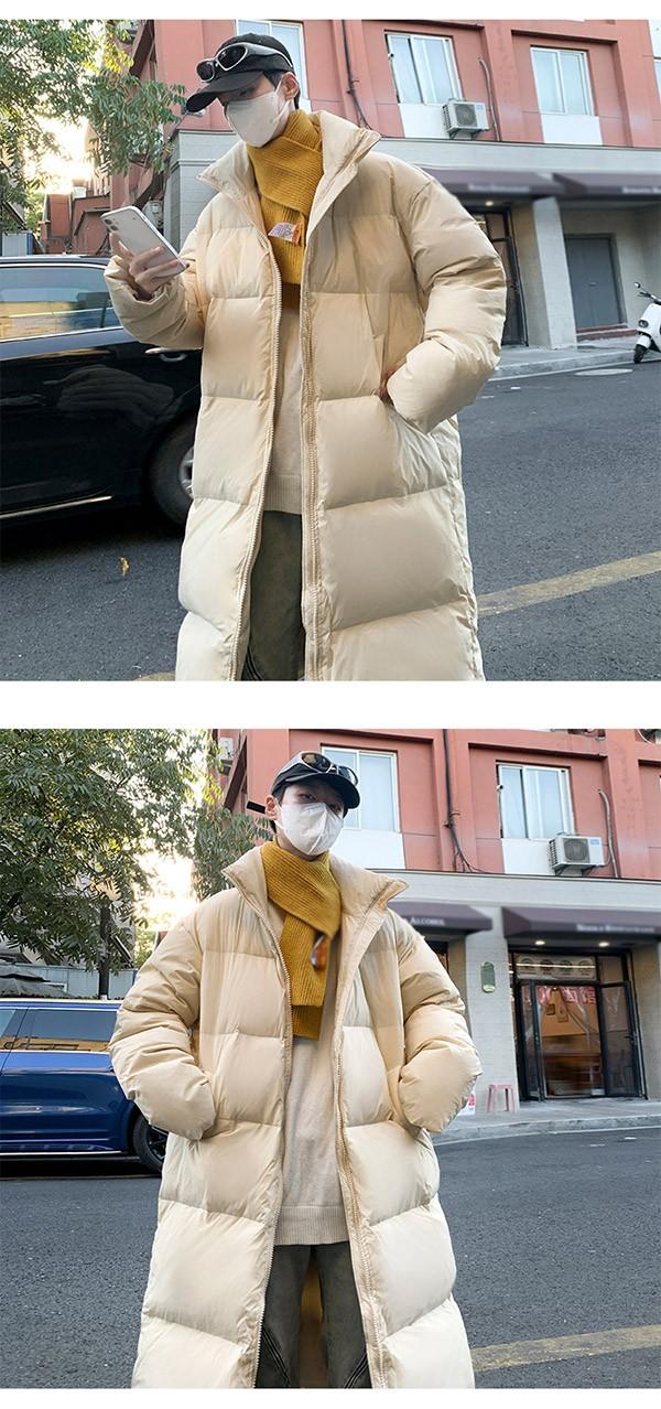 ダウンコート メンズ ダウンジャケット フードなし 大きいサイズ 黒