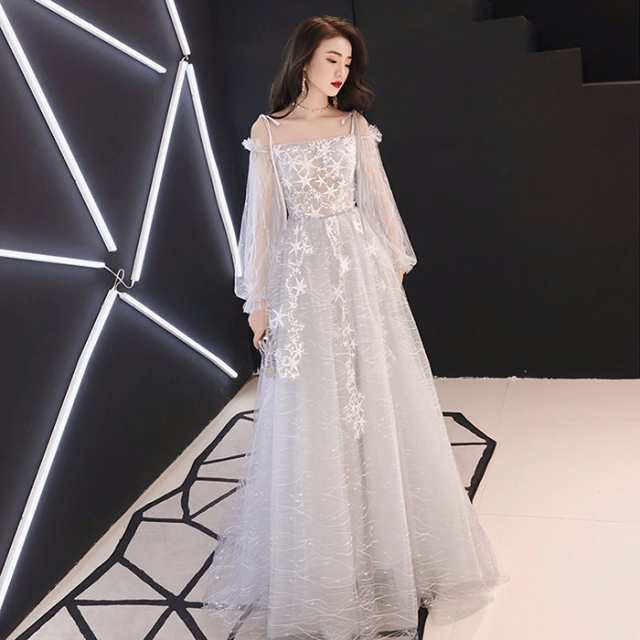 SEAL限定商品 パーティードレス 演奏会ドレス Aラインドレス 韓国 結婚式 ロング 花柄