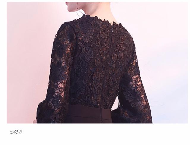 送料無料】パーティードレス 演奏会 舞踏会 披露宴 司会者ミモレ丈