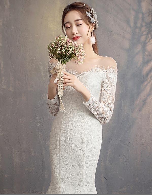 送料無料】ウェディングドレス 演奏会 花嫁ドレス マーメイドドレス