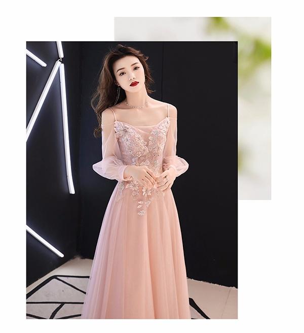 【送料無料】ドレス ロング丈 レース 二次会 袖付き 肩だし エレガント パーティードレス 結婚式 親族 母親 フォーマル 小さいサイズ ワンピース 20代 30代 40代 大きいサイズ_2