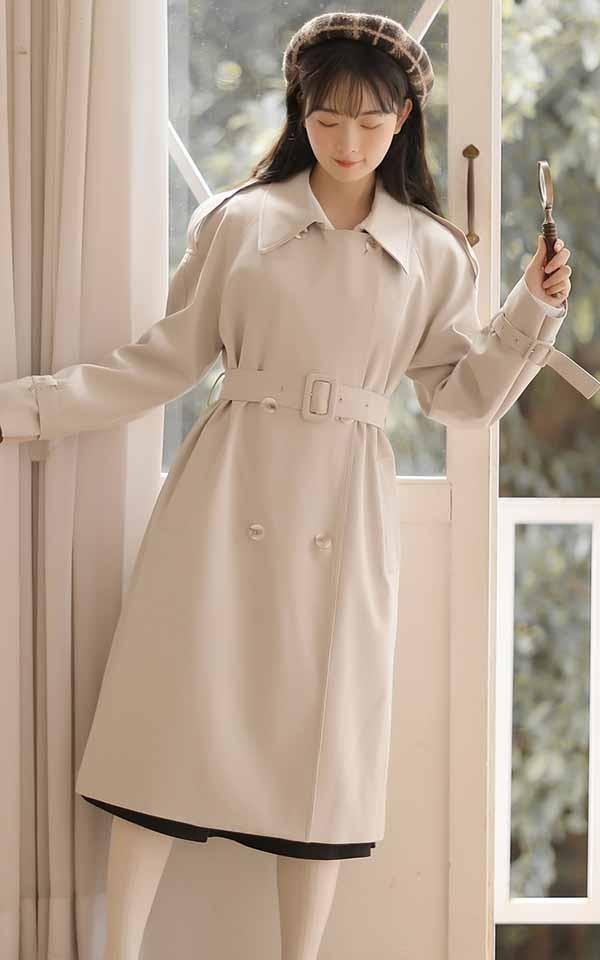 送料無料】トレンチコート レディース アウター コート 小柄 小さい