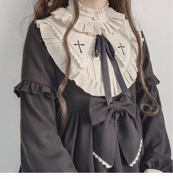【送料無料】ロリータ ワンピース ゴスロリ メイド ワンピース ゴシック コスプレ パーティードレス コスチューム 衣装 ハロウィン クリスマス_8