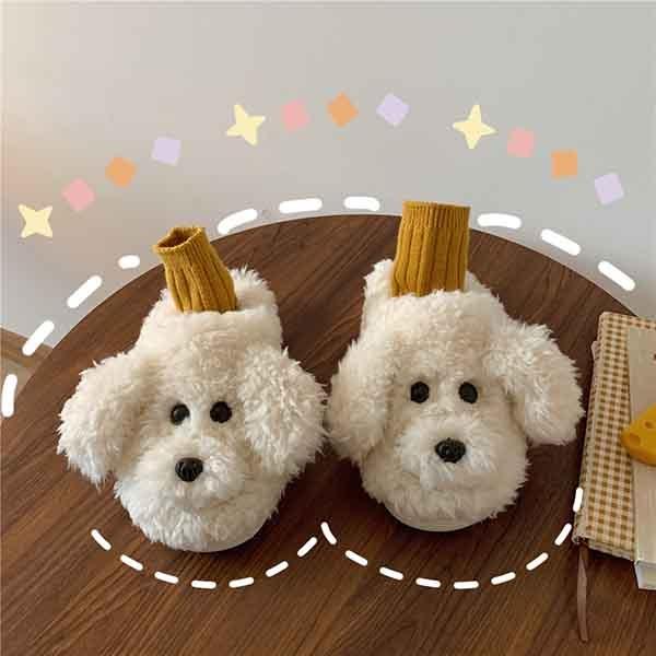 犬柄 秋冬 スリッパシューズ ふわふわ おしゃれ コンフォート フェイクファー かわいい プレゼント プレゼント ギフト クリスマスの通販はau Pay マーケット Glory Park