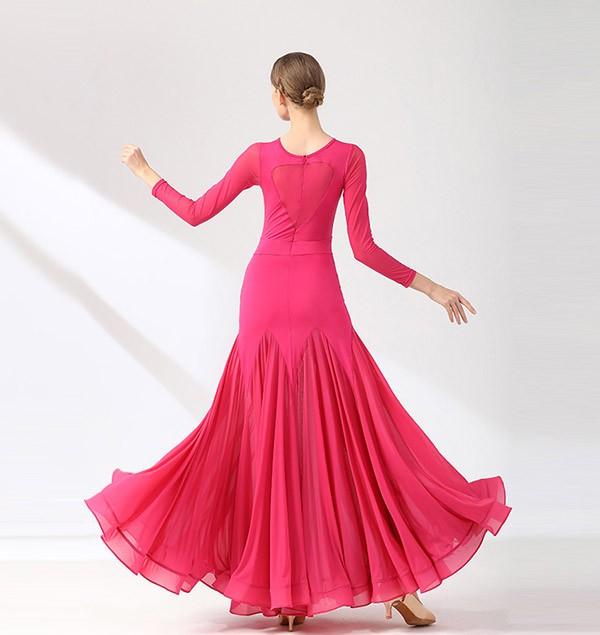 社交ダンス. カラオケドレス 青い社交ダンス用ロングドレス L ブルー