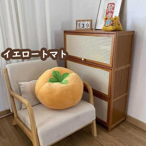 かわいい野菜の座布団 トマト シイタケ イエロートマト 3種類 選べる 敷きマット 厚型 クッション おしゃれ 可愛い グッズ 女性 女子 おすすめ ギフト プレゼント 床 生活 雑貨 和室 畳 ラグ マット 洗えるの通販は - Glory Park au PAY