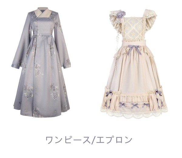 ロリータ ワンピース 長袖 レース リボン付き フリル 重ね着風 姫系 可愛い 上品 清楚 レディース 衣装 発表会 お呼ばれ デート 撮影会 コスプレ 推し活 イベント 衣装 春 秋_9