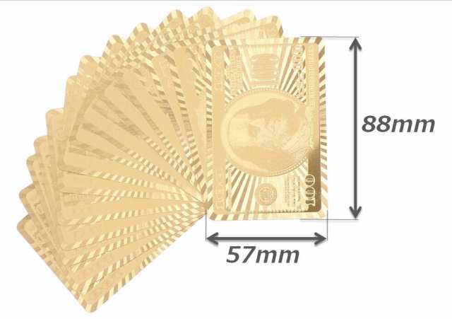 ゴールド トランプ ドル お札 おしゃれ 遊び ポーカー マジック おもしろ 豪華 カード パーティーmri 3 1 2日発送 の通販はau Pay マーケット マインド ワン