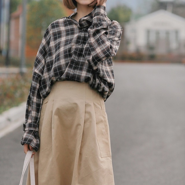 レディース トップス シャツブラウス ドルマントップス 大きいサイズ 赤 黒 総柄 チェック ドルマンスリーブの通販はau Pay マーケット ｈａｒｕ ｆｏｏ