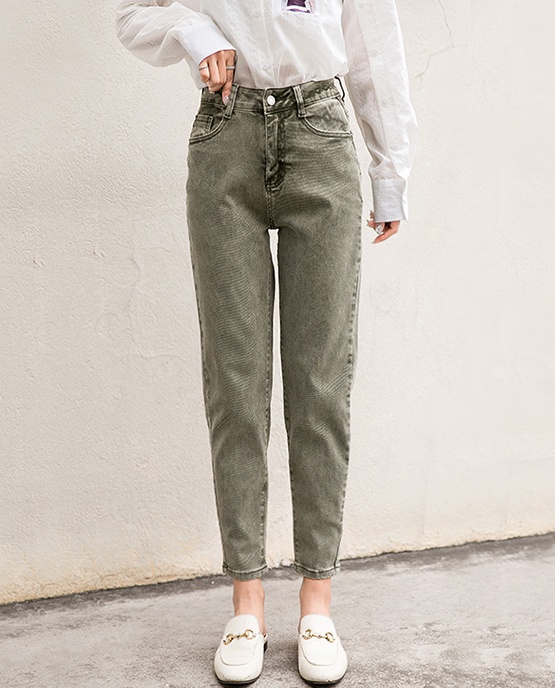 レディース ボトムス パンツ 春 おすすめ 人気 春物 ハイウエスト ストレート ジーンズ デニム スキニー アンクル丈 カジュアル シンプルの通販はau Pay マーケット ｈａｒｕ ｆｏｏ