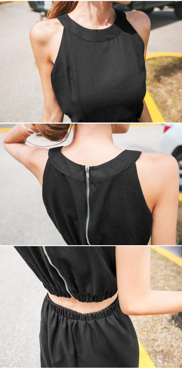 レディース ワンピース 夏 ドレス セットアップ風 ノースリーブ ロング丈 マキシ丈 Xライン ラウンドネック バックジッパー お出かけの通販はau Pay マーケット ｈａｒｕ ｆｏｏ