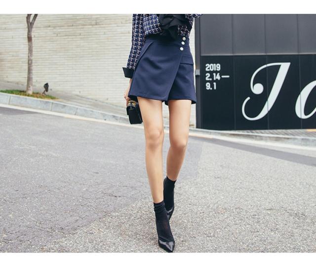 おしゃれショートパンツ フェミニン カジュアル ラップ ショート丈 パンツ ハイウエスト ボタン 大人かわいい トレンド シンプル お出の通販はau Pay マーケット ｈａｒｕ ｆｏｏ