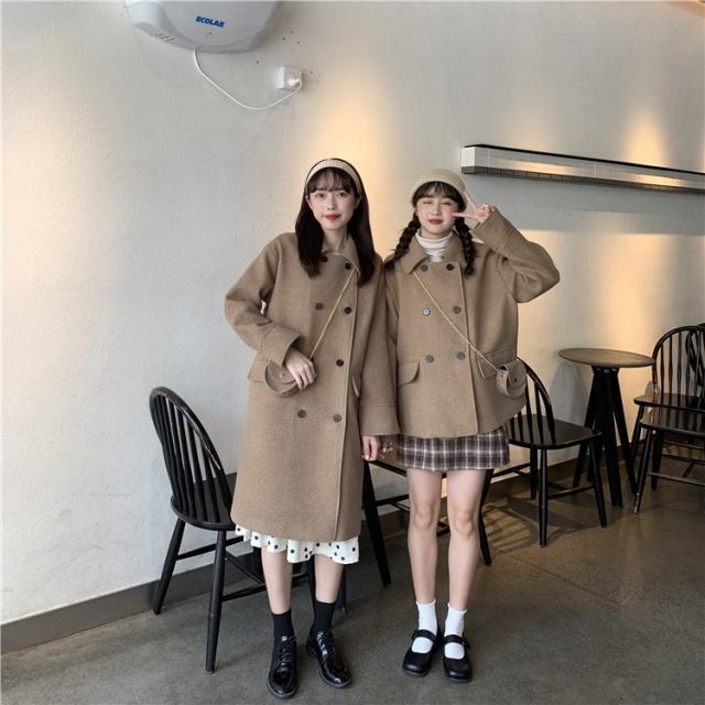 レディース アウター 秋冬 アウター レディース ロング フレンチ コート 長袖 ポロカラー ダブルボタン シンプル カジュアル おしゃれ 大の通販はau Pay マーケット ｈａｒｕ ｆｏｏ