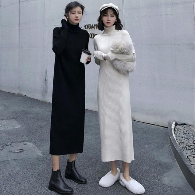 レディース ワンピース 春 夏 秋 冬 長袖 タートルネック ロング丈 リブ ニット ワンピース シンプル 大人可愛い カジュアル おしゃれ 大の通販はau Pay マーケット ｈａｒｕ ｆｏｏ