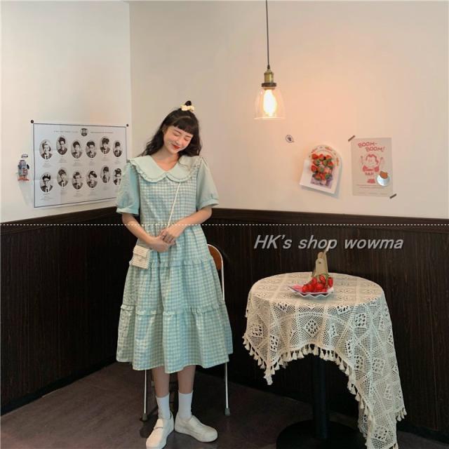 夏 ワンピース 格子柄 レディース 上質 ワンピース 優雅 淑女 ワンピース 可愛いぽっちゃり服 M L Xl 2xl 3xl 4xl号の通販はau Pay マーケット Hk S Shop