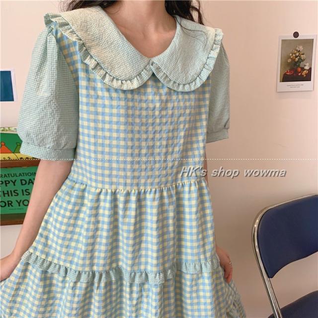 夏 ワンピース 格子柄 レディース 上質 ワンピース 優雅 淑女 ワンピース 可愛いぽっちゃり服 M L Xl 2xl 3xl 4xl号の通販はau Pay マーケット Hk S Shop