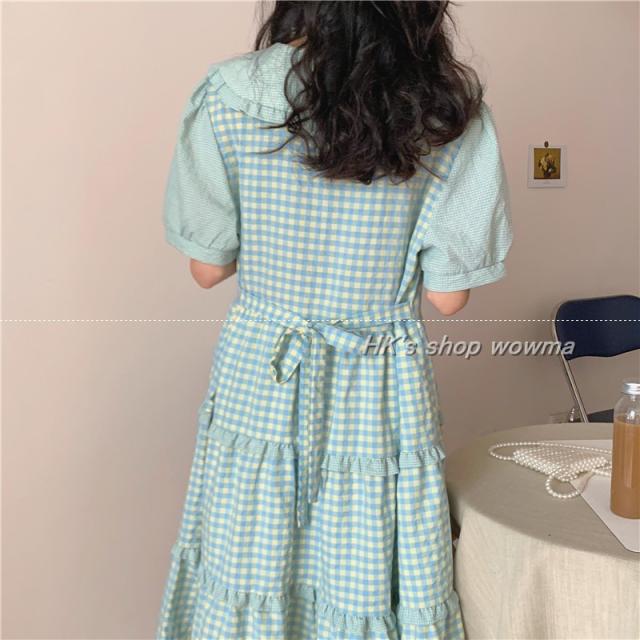 夏 ワンピース 格子柄 レディース 上質 ワンピース 優雅 淑女 ワンピース 可愛いぽっちゃり服 M L Xl 2xl 3xl 4xl号の通販はau Pay マーケット Hk S Shop