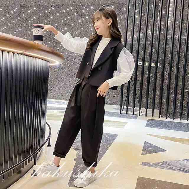 女の子 スーツ セットアップ 120 入学式 お呼ばれ 七五三