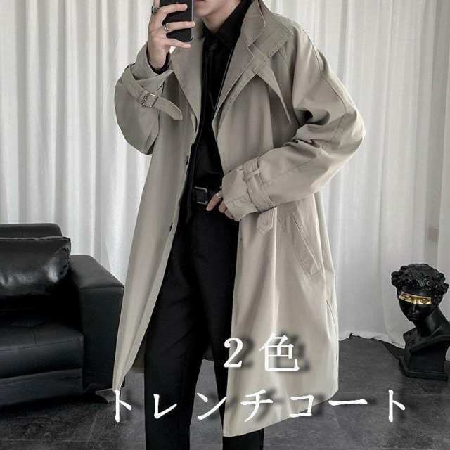 メンズ トレンチコート フォーマル 春秋 メンズファション スプリングコート おしゃれ ビジネス 紳士服 ジャケット 定番 ベーシック チェスターコート新作２色