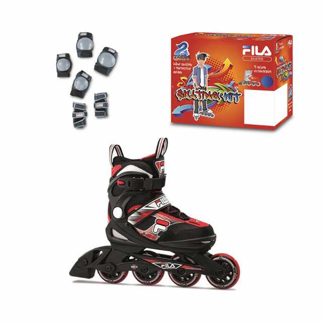 フィラ スケート FILA SKATES インラインスケート ジュニア プロテクター付き ボーイズ J-ONE COMBO 2 SET 10619160  【お買い得モデル】の通販はau PAY マーケット - SPOPIA NET SHOP au PAY マーケット店