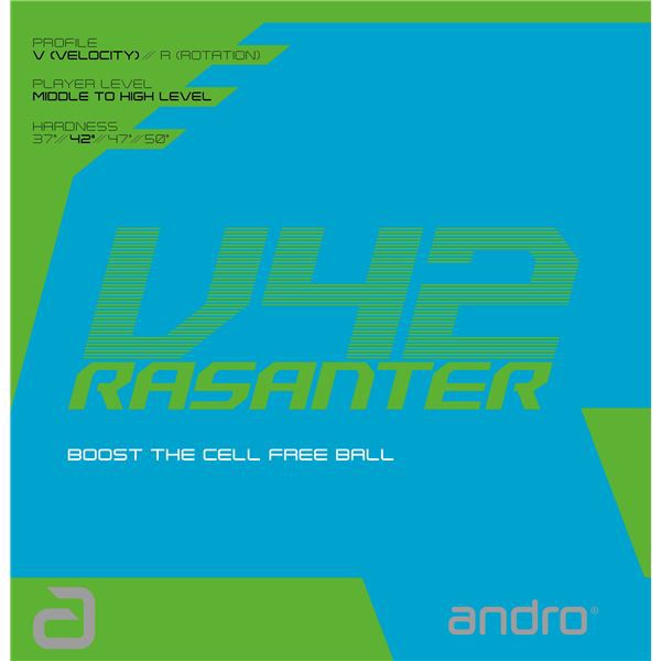 andro（アンドロ） テンションラバー RASANTER V42 ラザンターブイ42黒2.0 |b04の通販は
