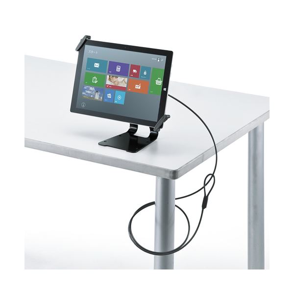 サンワサプライ タブレット汎用セキュリティ10〜13インチ対応（eセキュリティ・ブラック） SLE-31STB13BK |b04の通販は 8,910円